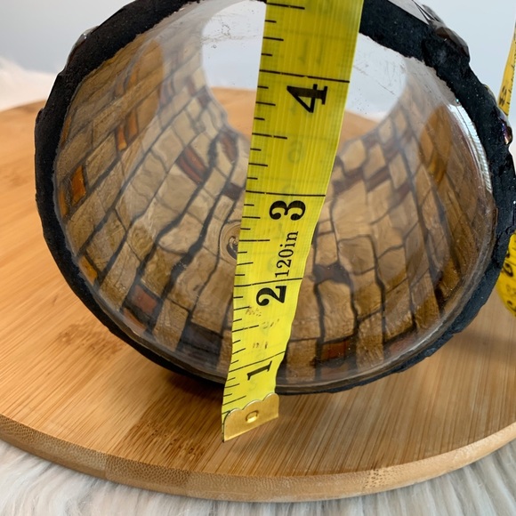 Mosaic Glass Candle Holder - Picture 3 of 6